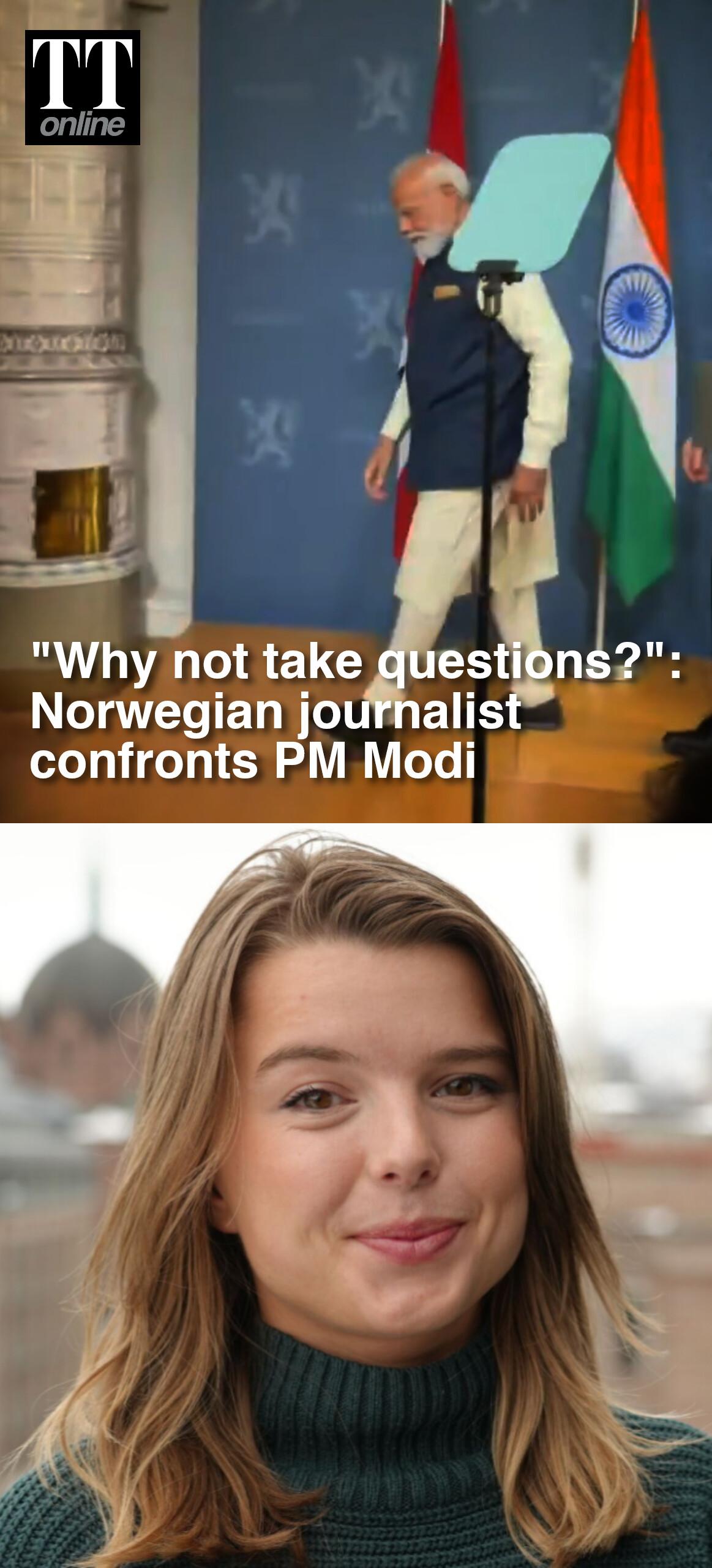 Why No Answer: Norway Journalist Questions PM Modi Over Avoiding Media Queries #modi #norway