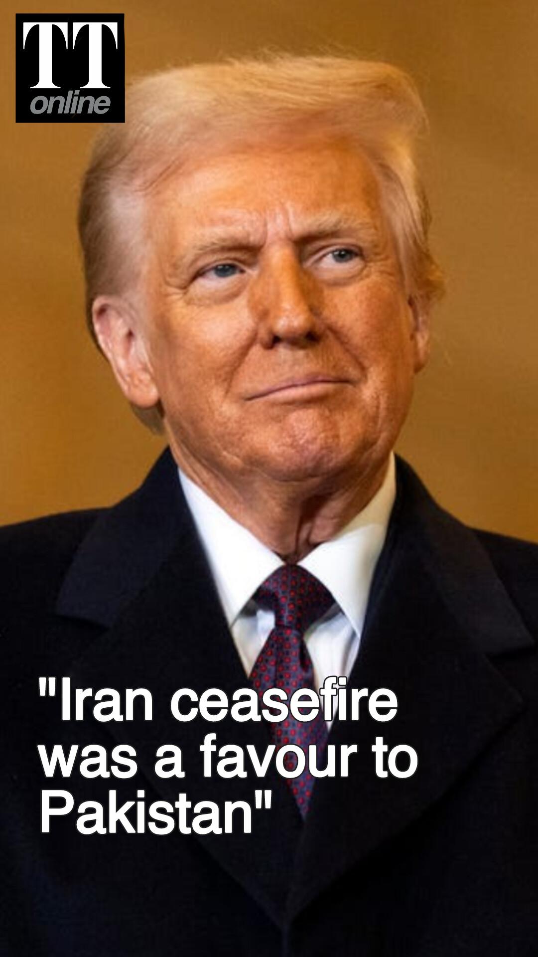 Trump Says Iran Ceasefire Was ‘Favour’ to Pakistan, Rules Out More Strikes