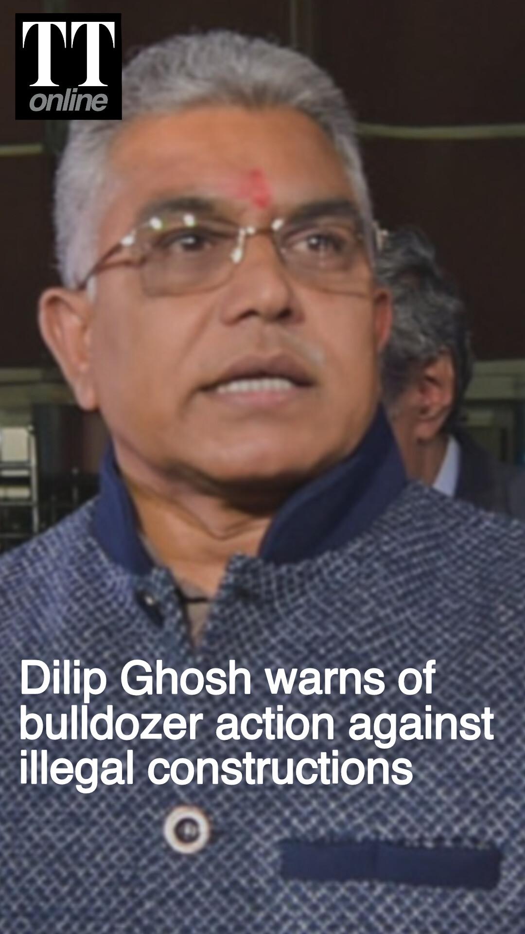 "Bulldozers Will Roll....": Bengal Minister Dilip Ghosh Warns Action on Illegal Buildings