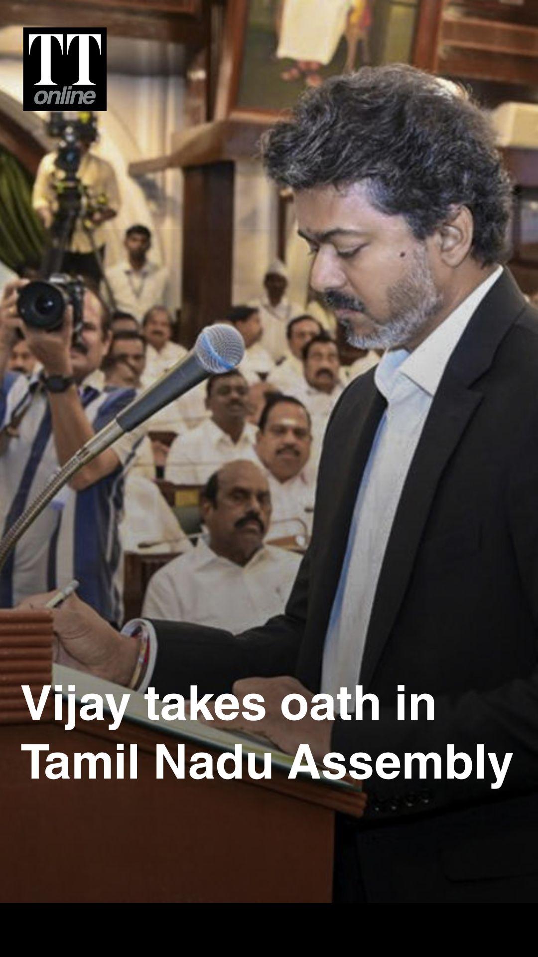 Tamil Nadu CM Vijay Takes Oath as Member of Legislative