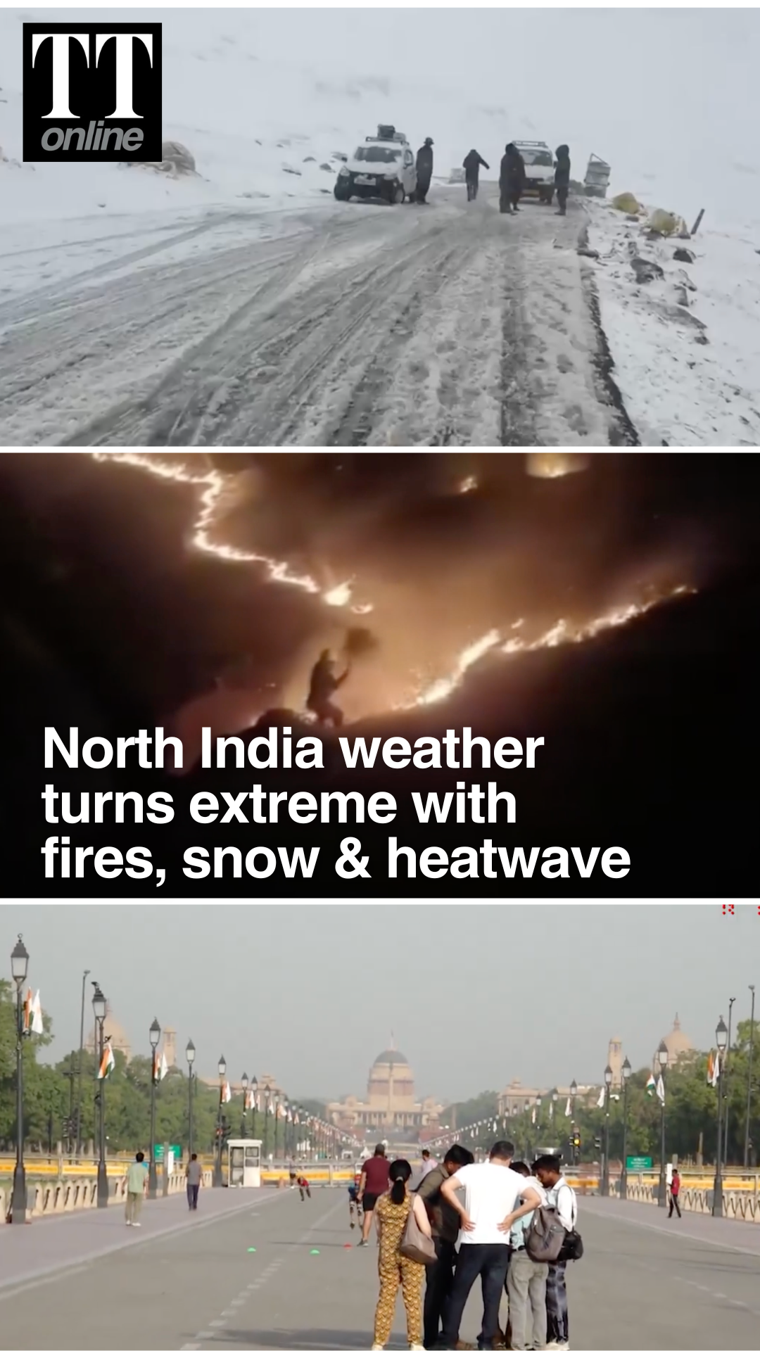 North India Sees Extreme Weather From Snowfall To Heatwave