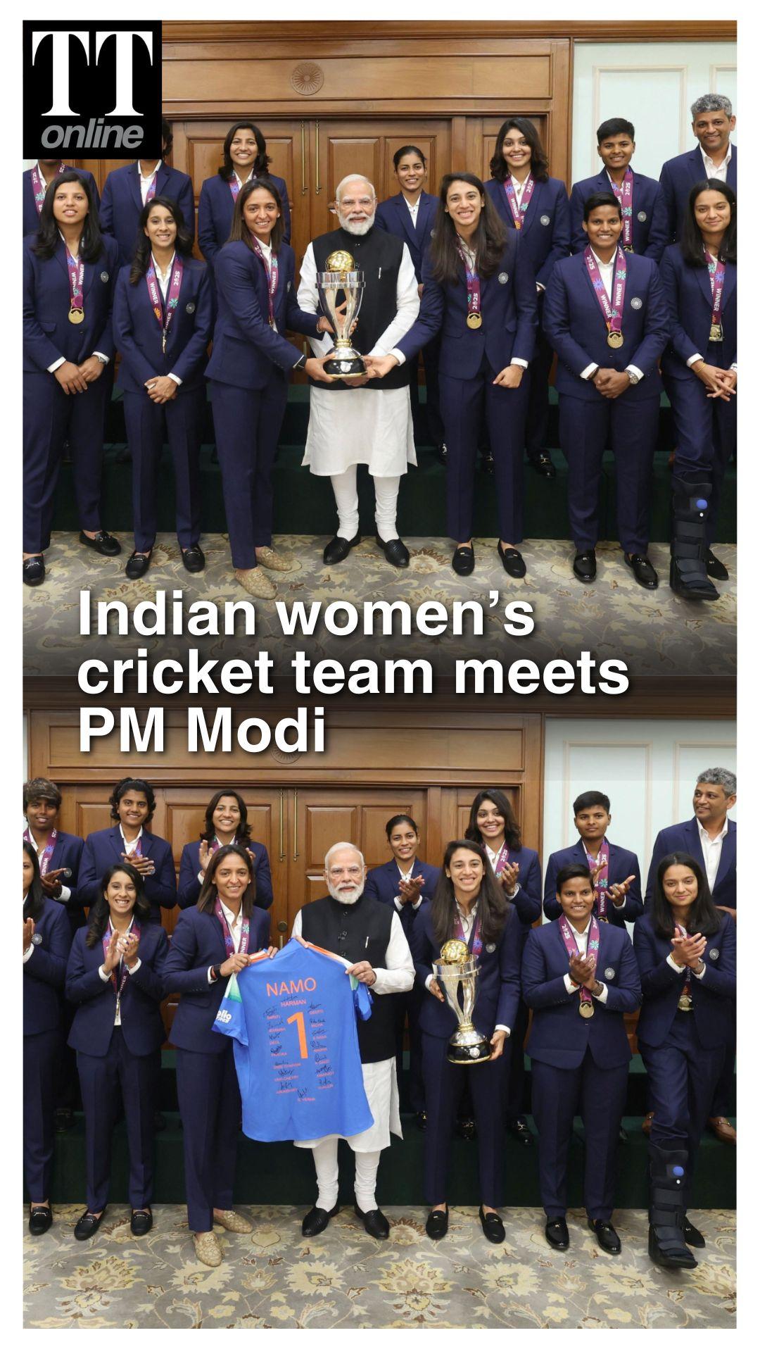 PM Modi Meets Triumphant Indian Women's Cricket Team