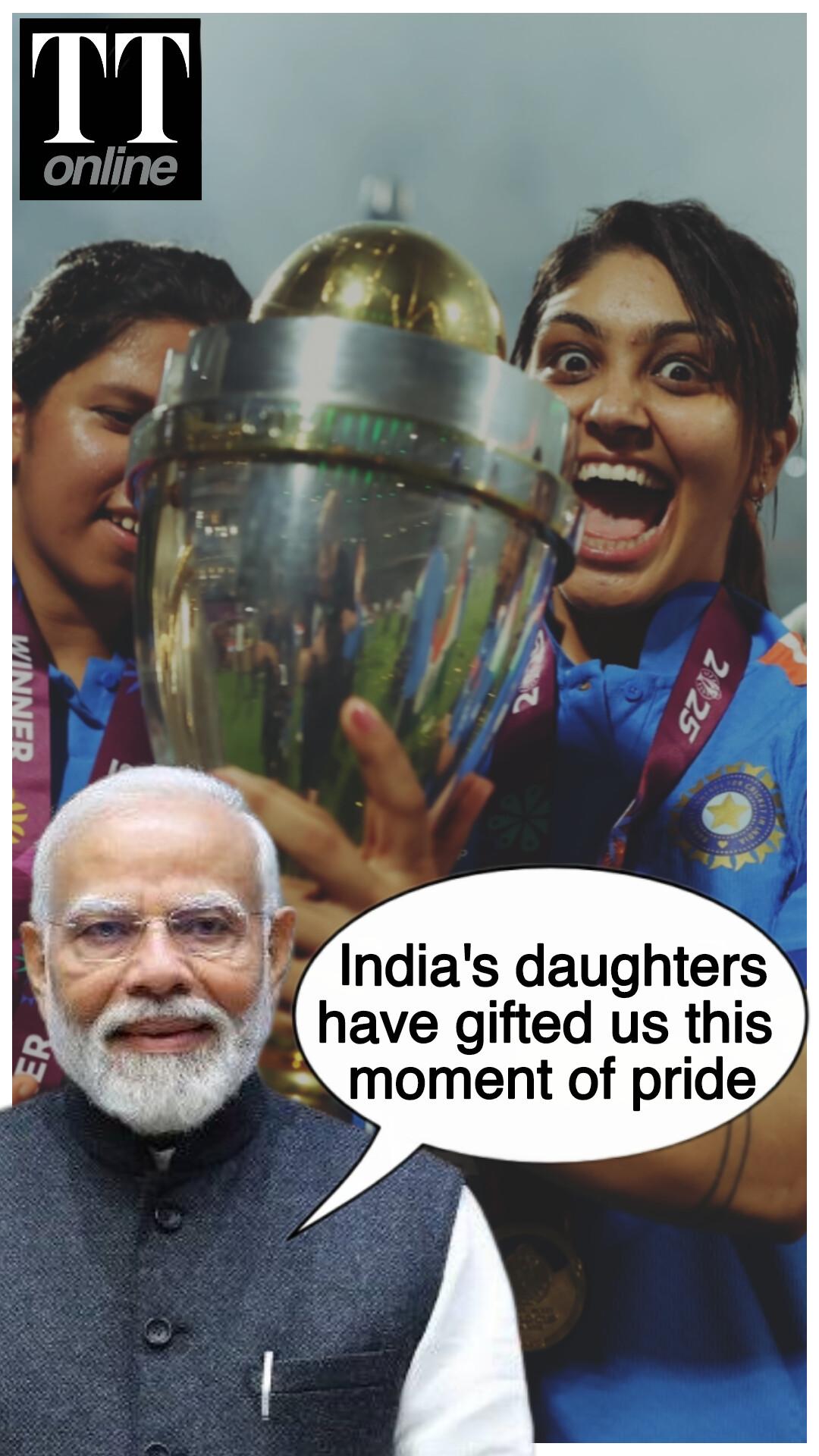 PM Modi Hails Women’s World Cup Victory — "Entire Nation is Delighted by Your Success"