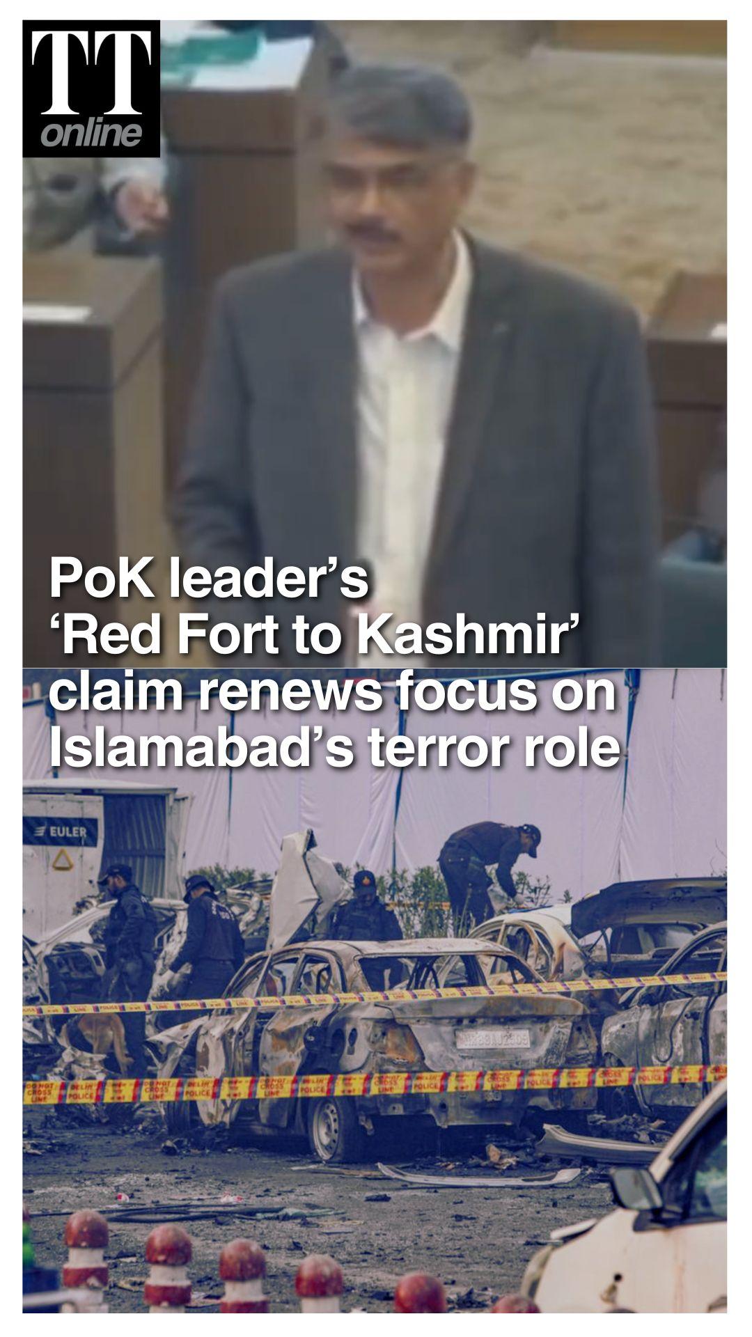 PoK Politician’s ‘Red Fort to Kashmir’ Claim Renews Focus on Islamabad’s Terror Role