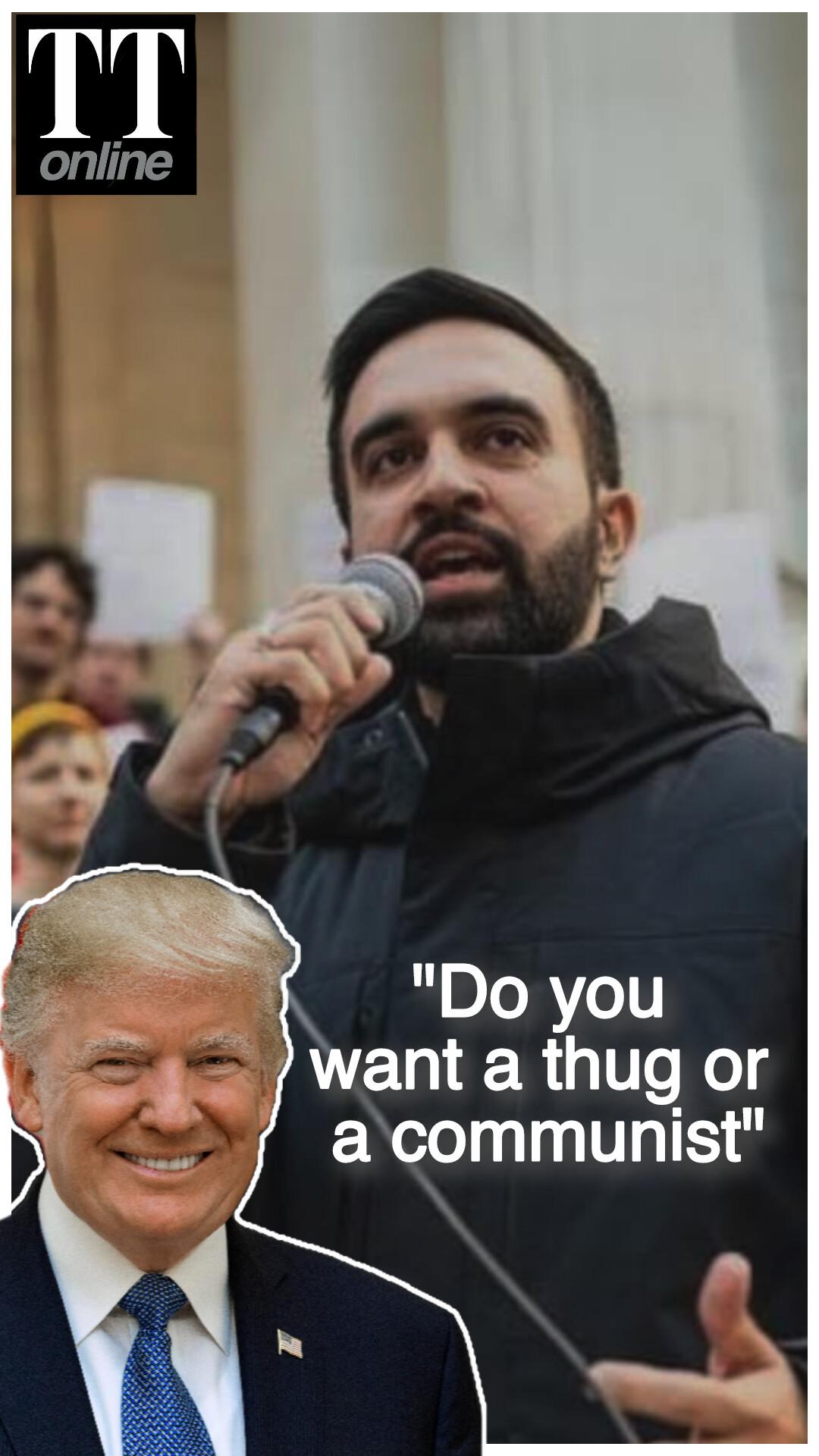 "A Thug or a Communist?": Trump Says He Wasn't Involved in New York Mayoral Race