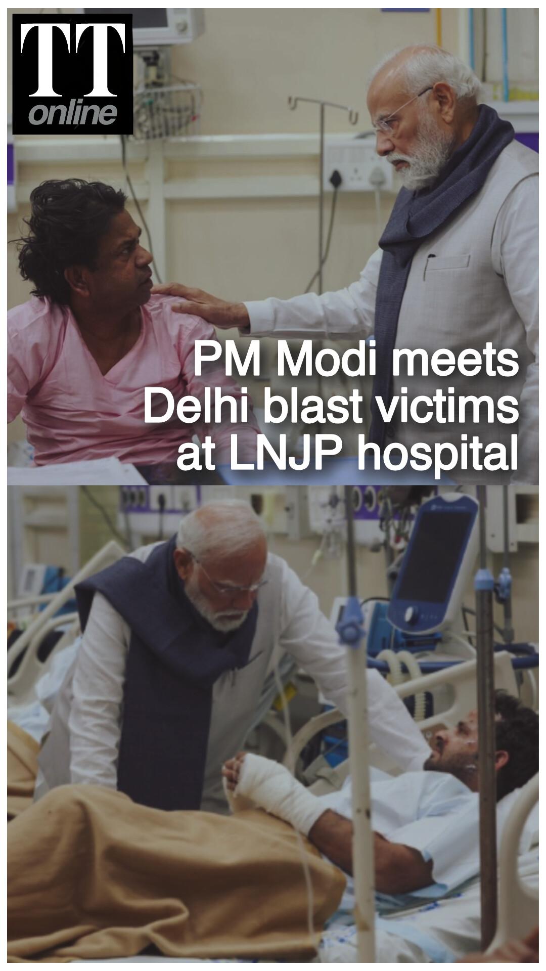 Back in Delhi, PM Modi Heads Straight to LNJP Hospital — Meets Red Fort Blast Victims