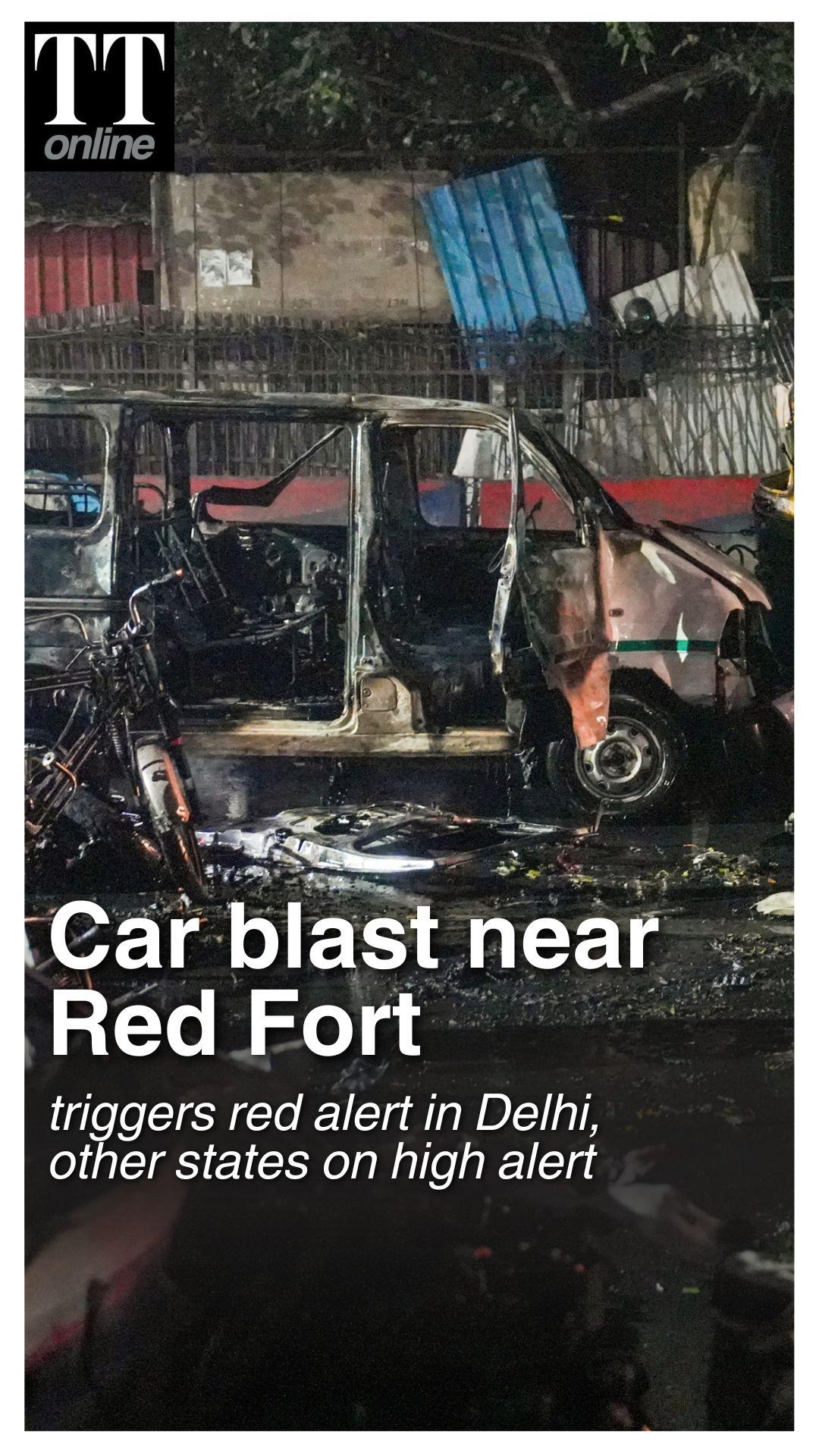 Red Fort Blast in Delhi: Car Explosion Near Lal Qila Metro Kills 8, Dozens Injured
