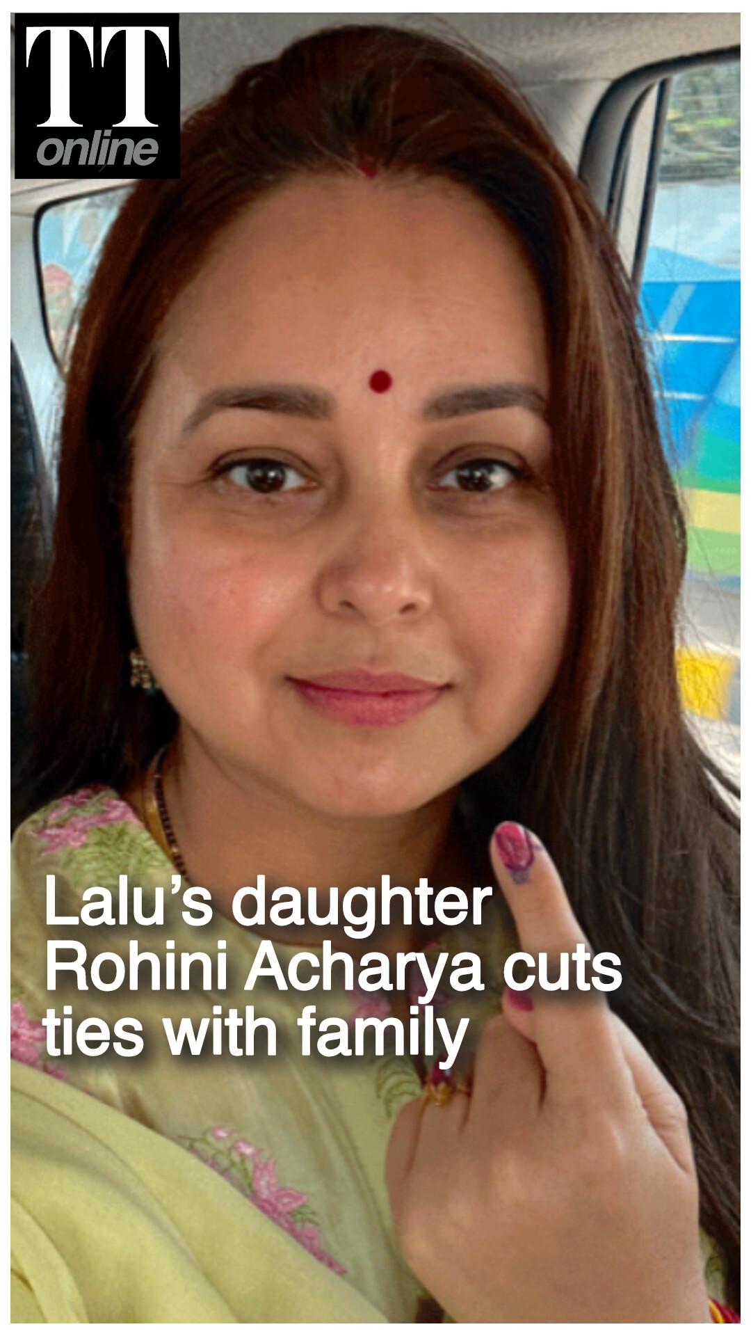 Lalu’s Daughter Rohini Acharya Cuts Ties With Family After RJD's Bihar Poll Debacle