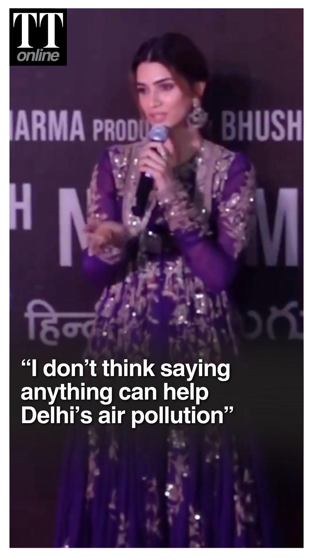 "It's Getting Worse, Something Needs to Be Done": Kriti Sanon on Delhi Air Pollution