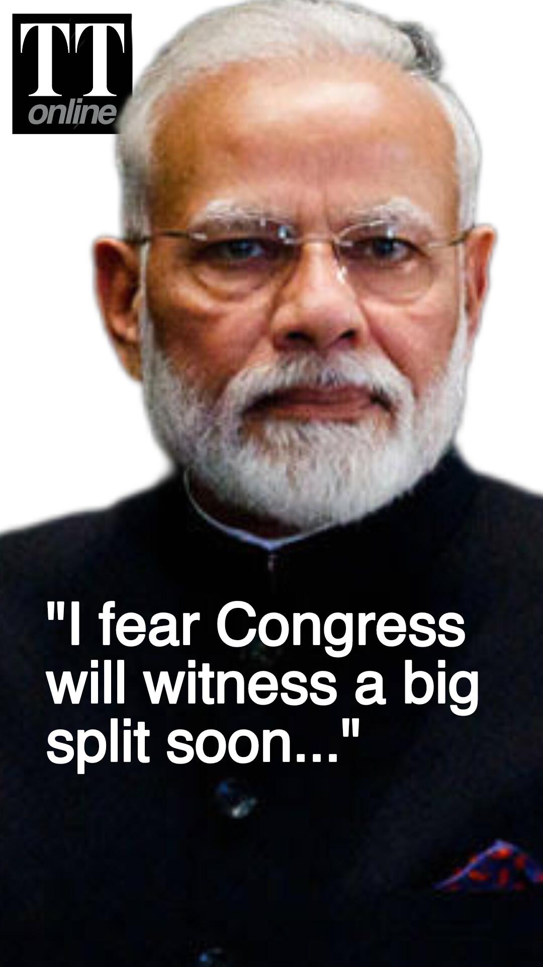 PM Modi Slams Congress After Bihar Debacle — "I Fear it Will See a Split"