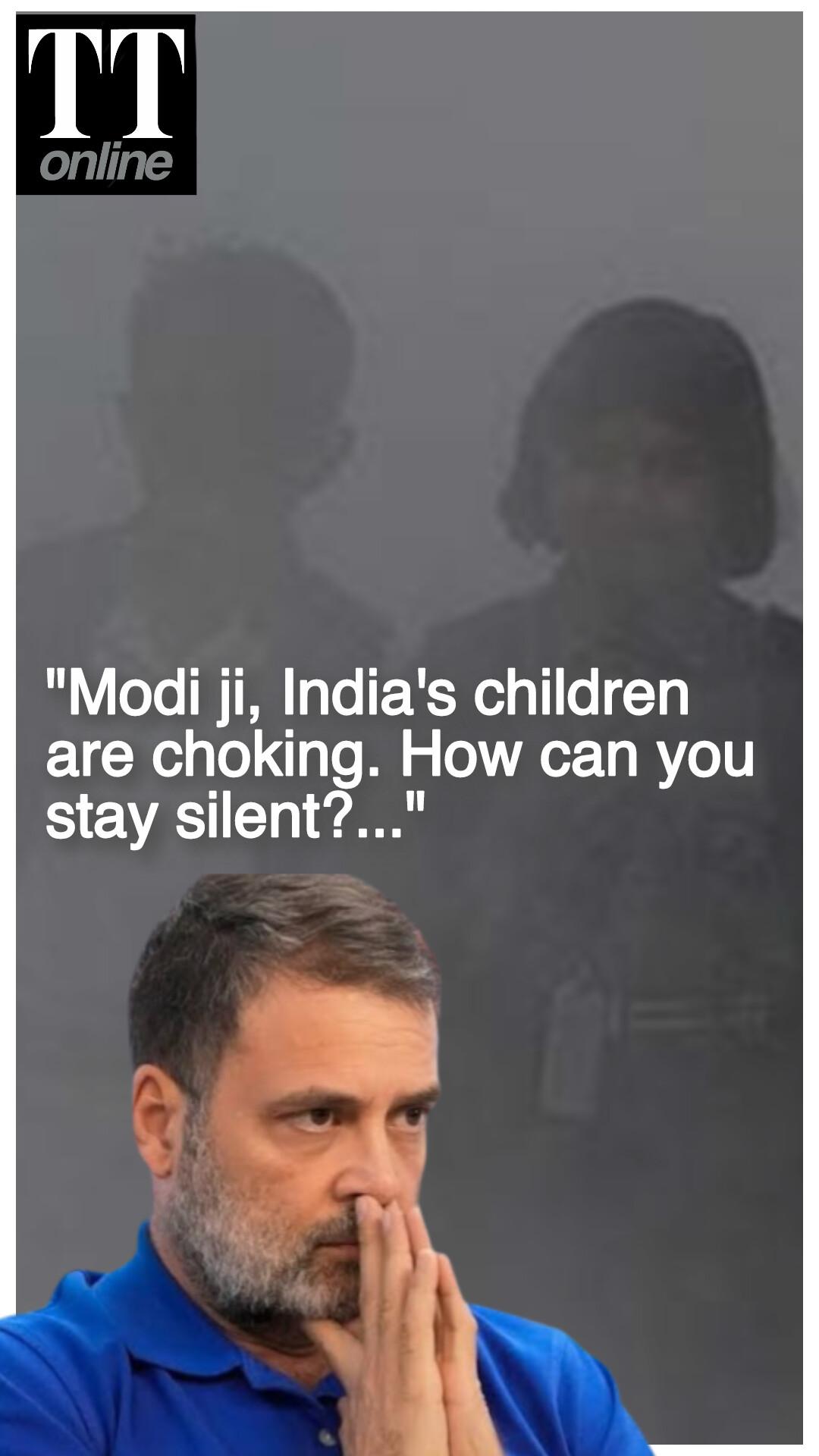 Rahul Gandhi Questions Modi's Silence on Delhi Pollution — "Reason Behind Toxic Air..."