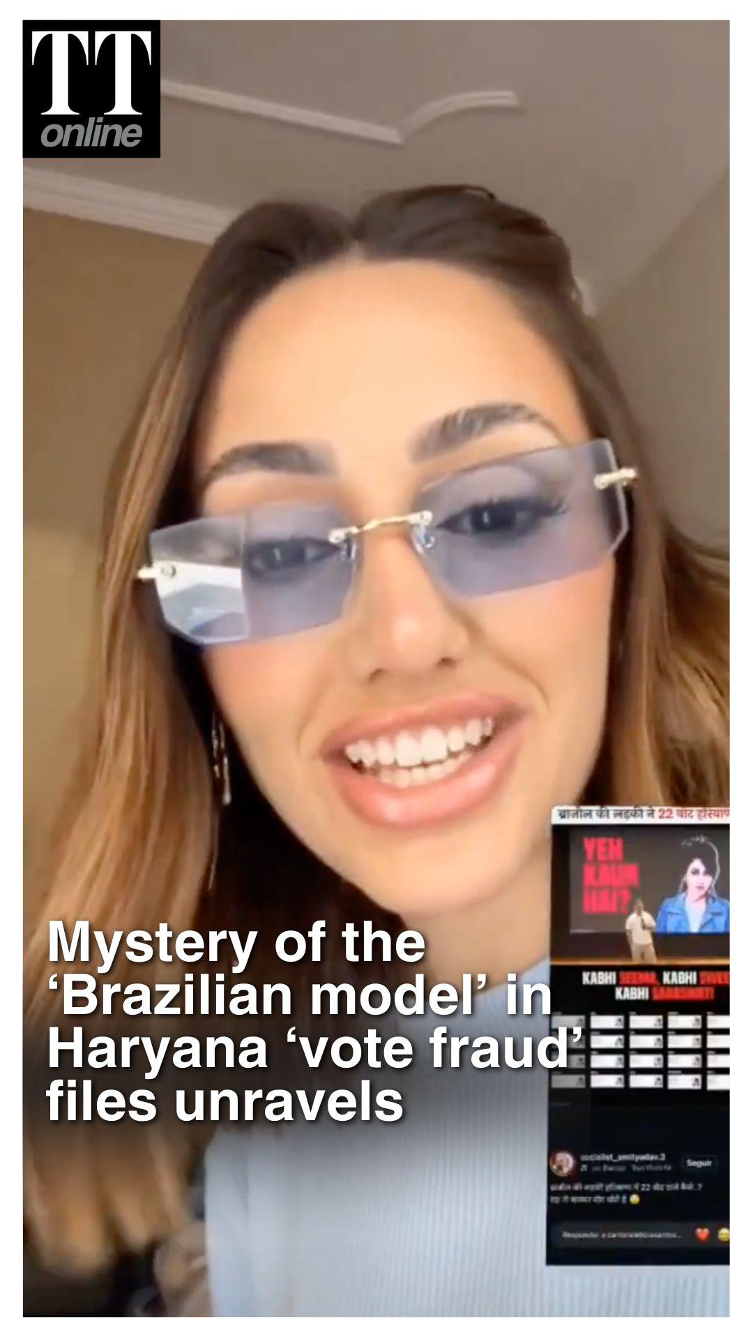 'Brazilian Model' Reacts After Rahul Gandhi's 'Voter Fraud' in Haryana Claims