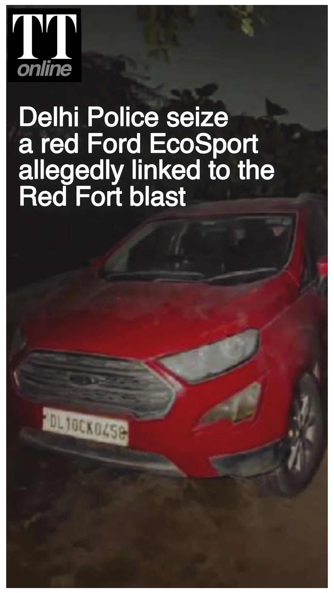 Ford EcoSport Belonging to Delhi Blast Suspect Found — Three-hour Halt Under Lens