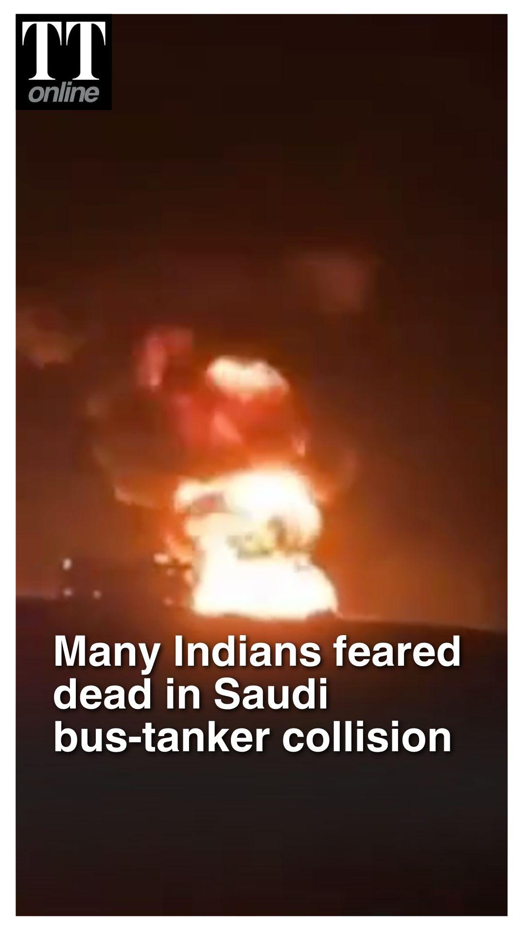 Saudi Arabia Bus-Tanker Crash: 42 Indians Feared Dead, Many From Hyderabad