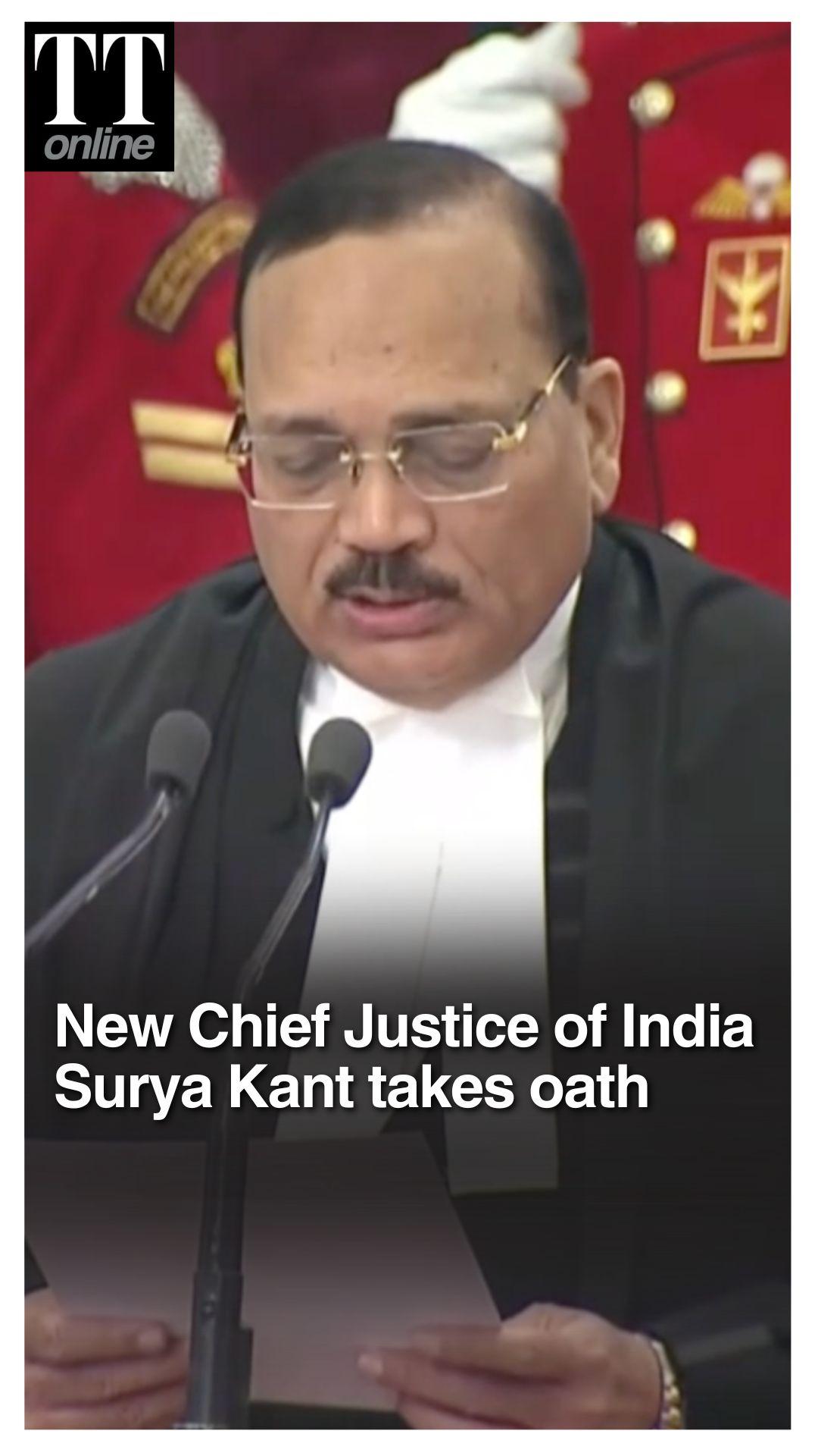 Justice Surya Kant Takes Oath as India’s 53rd CJI, Becomes First From Haryana to Hold the Post