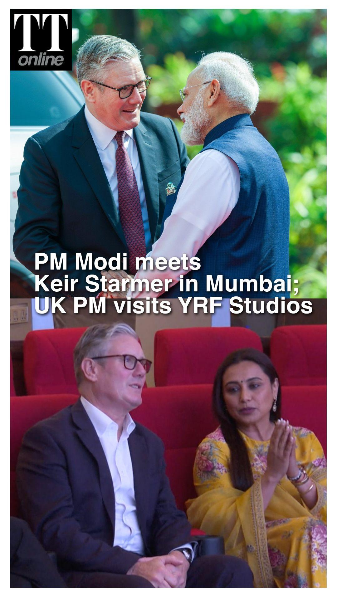 UK PM Starmer Meets Modi, Visits YRF Studios on Maiden Visit to India
