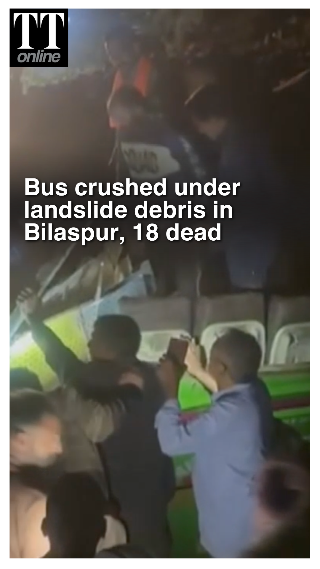 Devastating Landslide Buries Bus Under Debris in Himachal Pradesh's Bilaspur