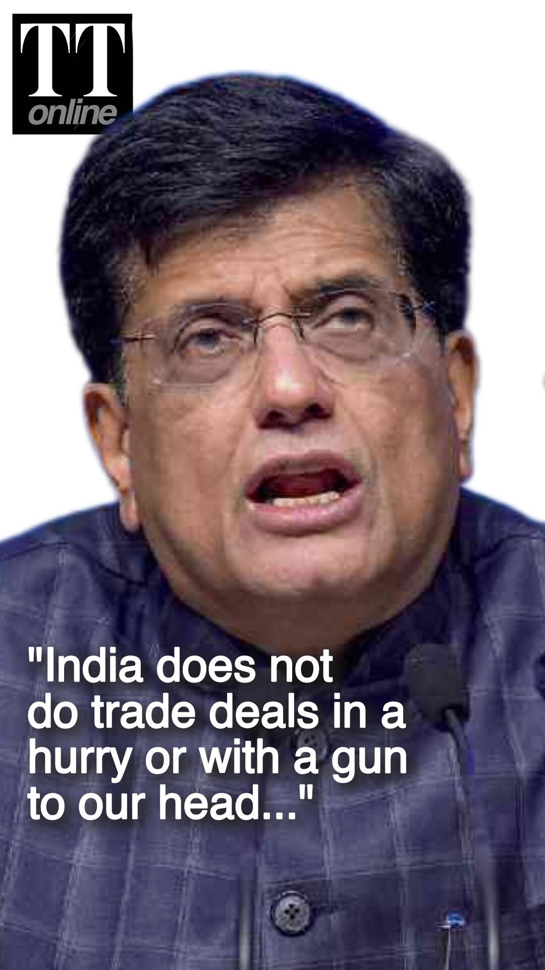 Piyush Goyal's Big Signal Amid Trade Talks With US — "India Doesn't Do Deals in a Hurry..."