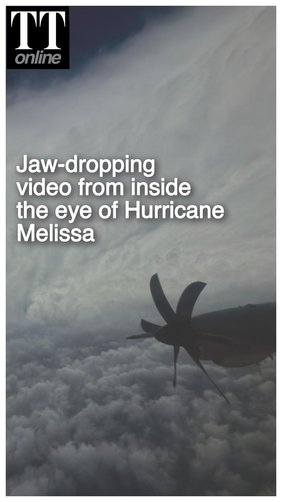 Watch | Breathtaking View From Inside the Eye of Hurricane Melissa
