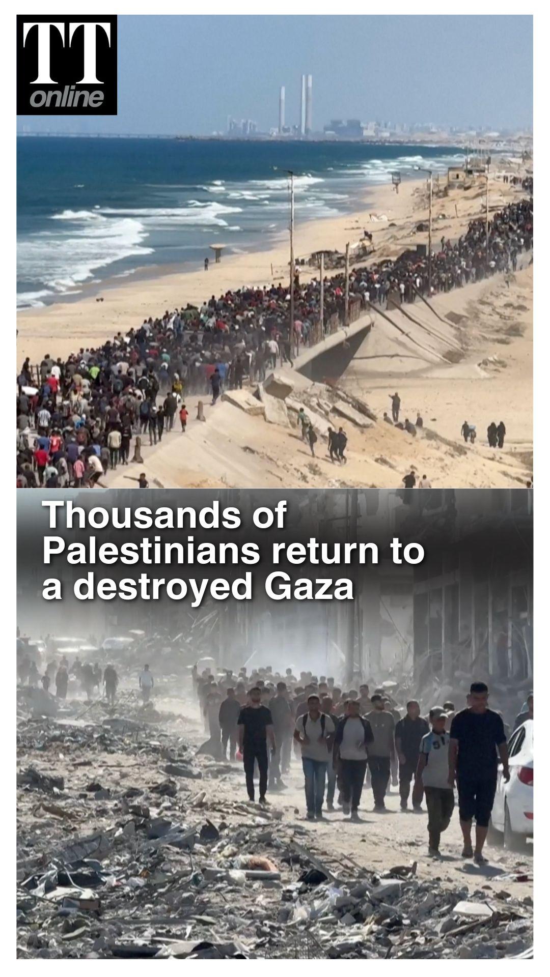 Thousands Return to Ruined Gaza After Ceasefire — Homes in Rubble, Hope Amid Destruction