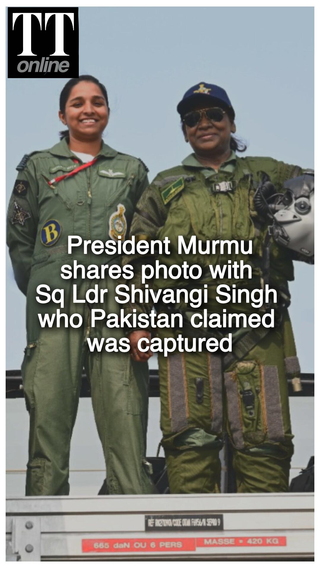 President Murmu Meets Rafale Pilot Shivangi Singh, Busts Pakistan's Lies