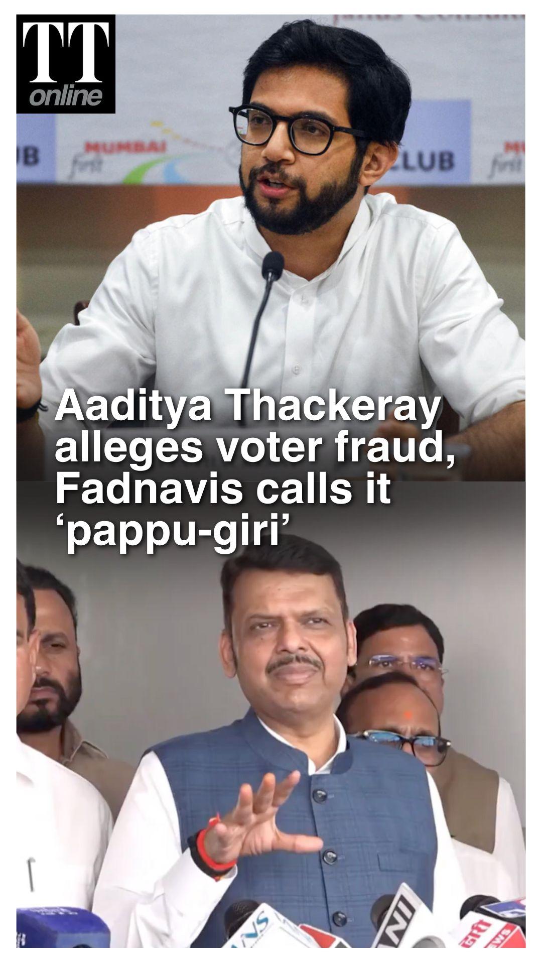 Aaditya Thackeray Alleges Voter Fraud in Worli, Fadnavis Calls it ‘Pappu-giri’