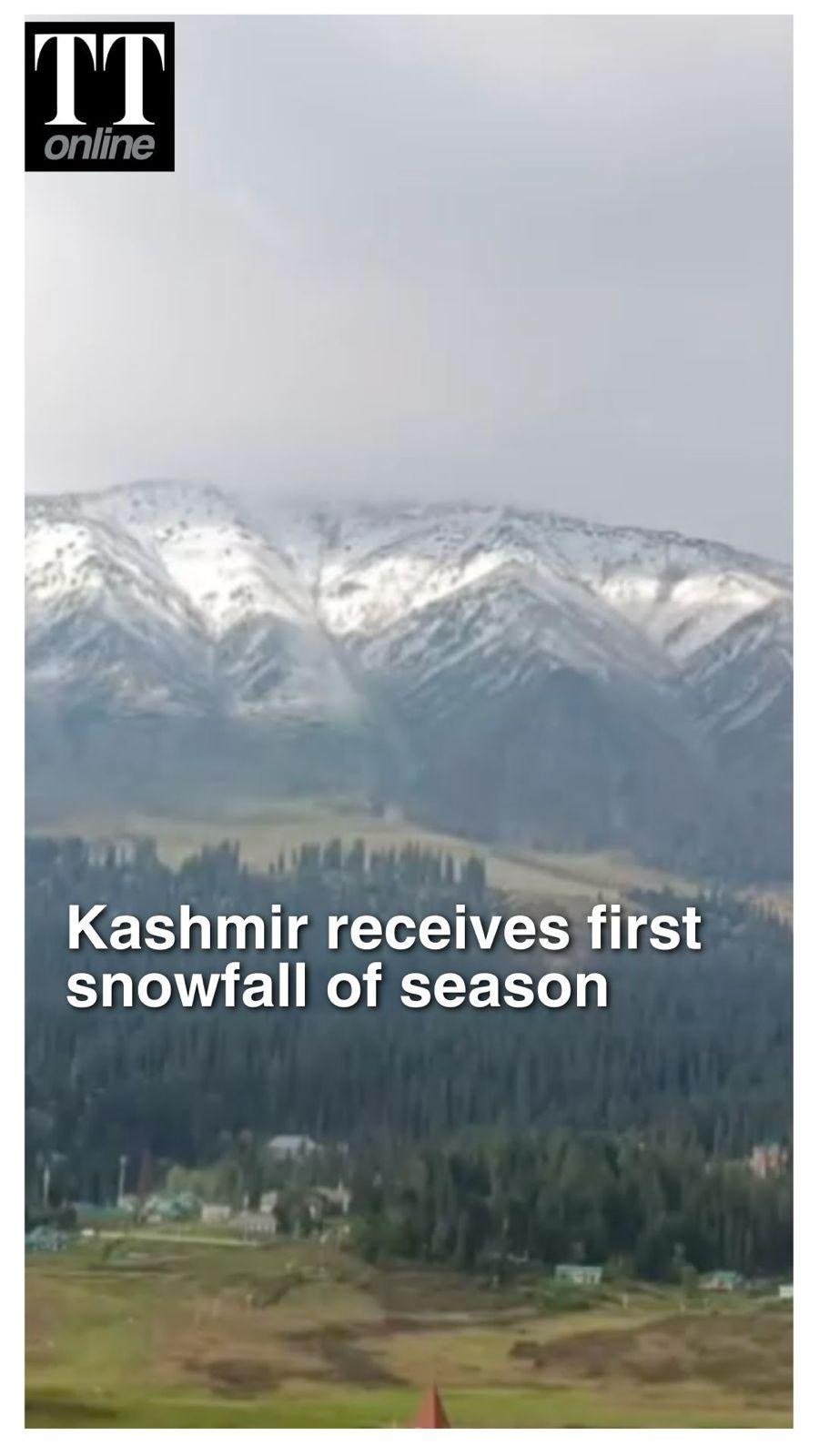 Higher Reaches of Kashmir Receive First Snowfall of Season