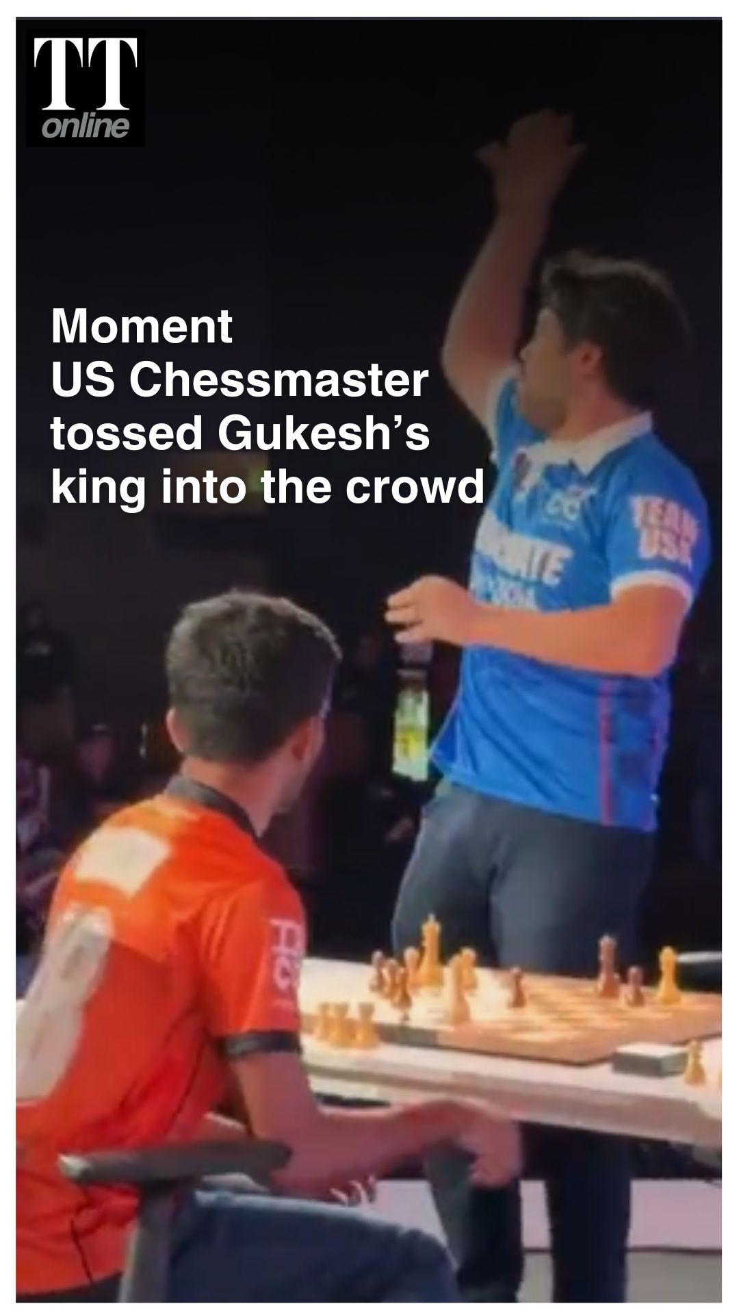 US Chessmaster Hikaru Nakamura Tosses D Gukesh’s King Into the Crowd After Beating Him