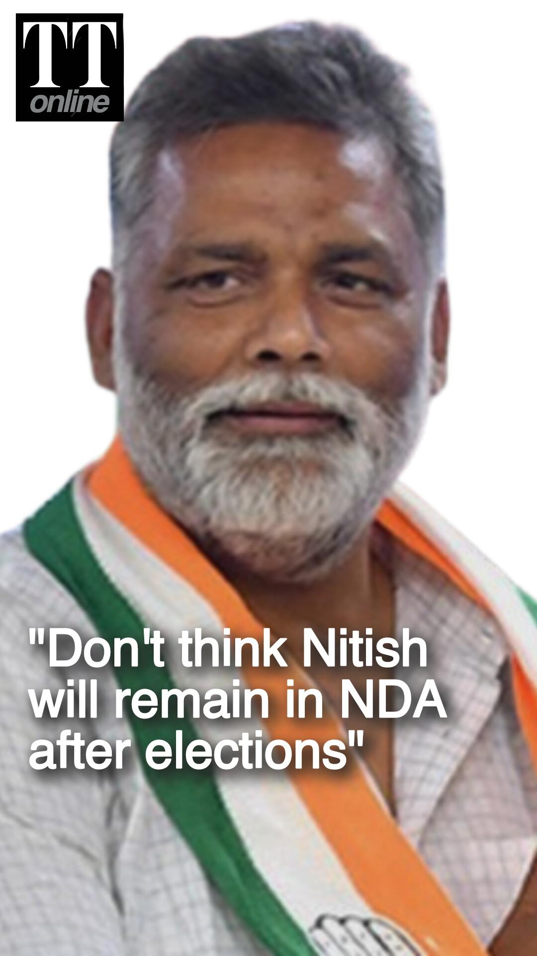 Pappu Yadav Accuses BJP of Isolating Bihar CM — "Nitish Will Exit NDA After Polls"