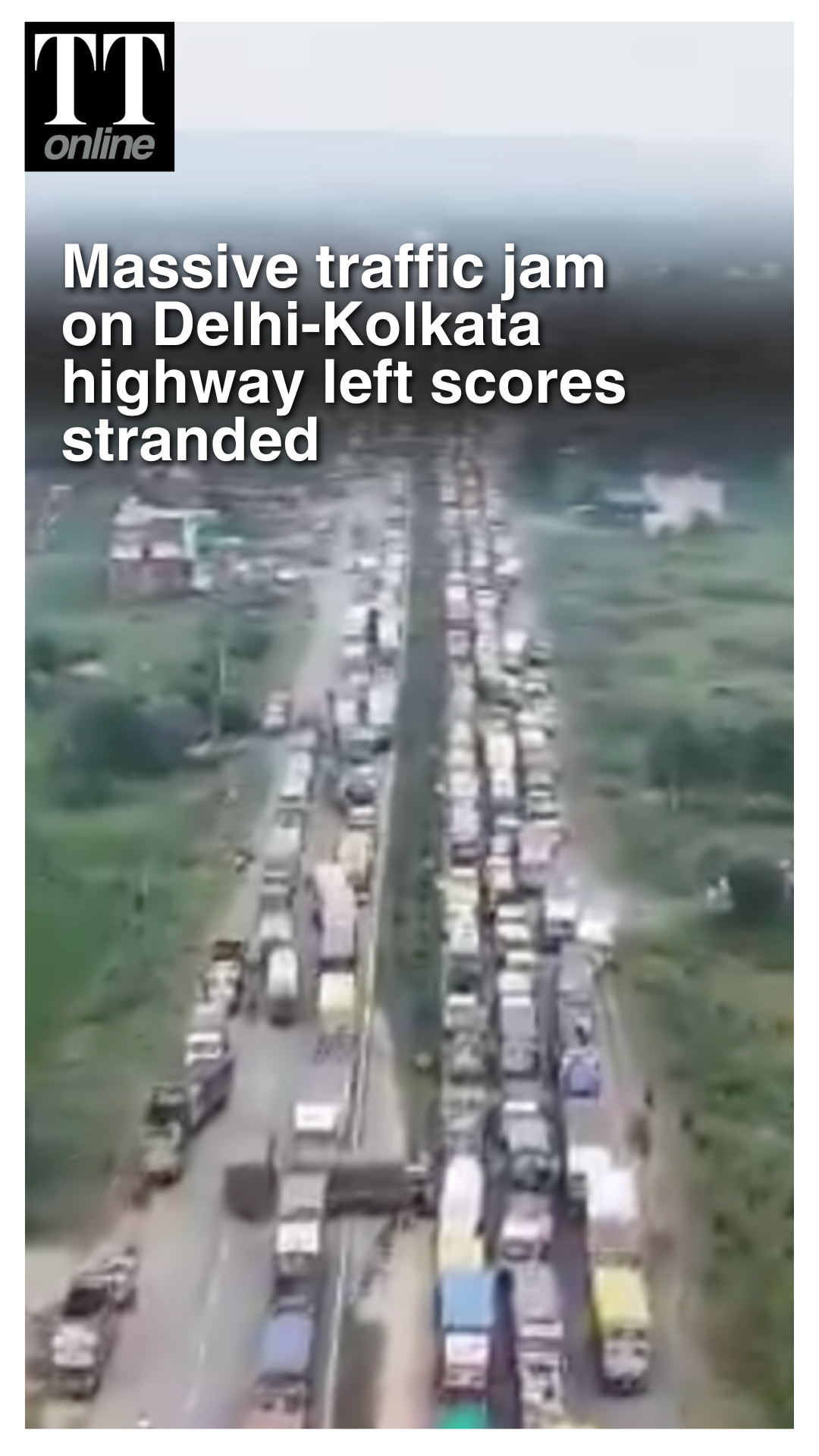 Massive Traffic Jam on Delhi-Kolkata Highway, Truckers Stranded for 4th Consecutive Day