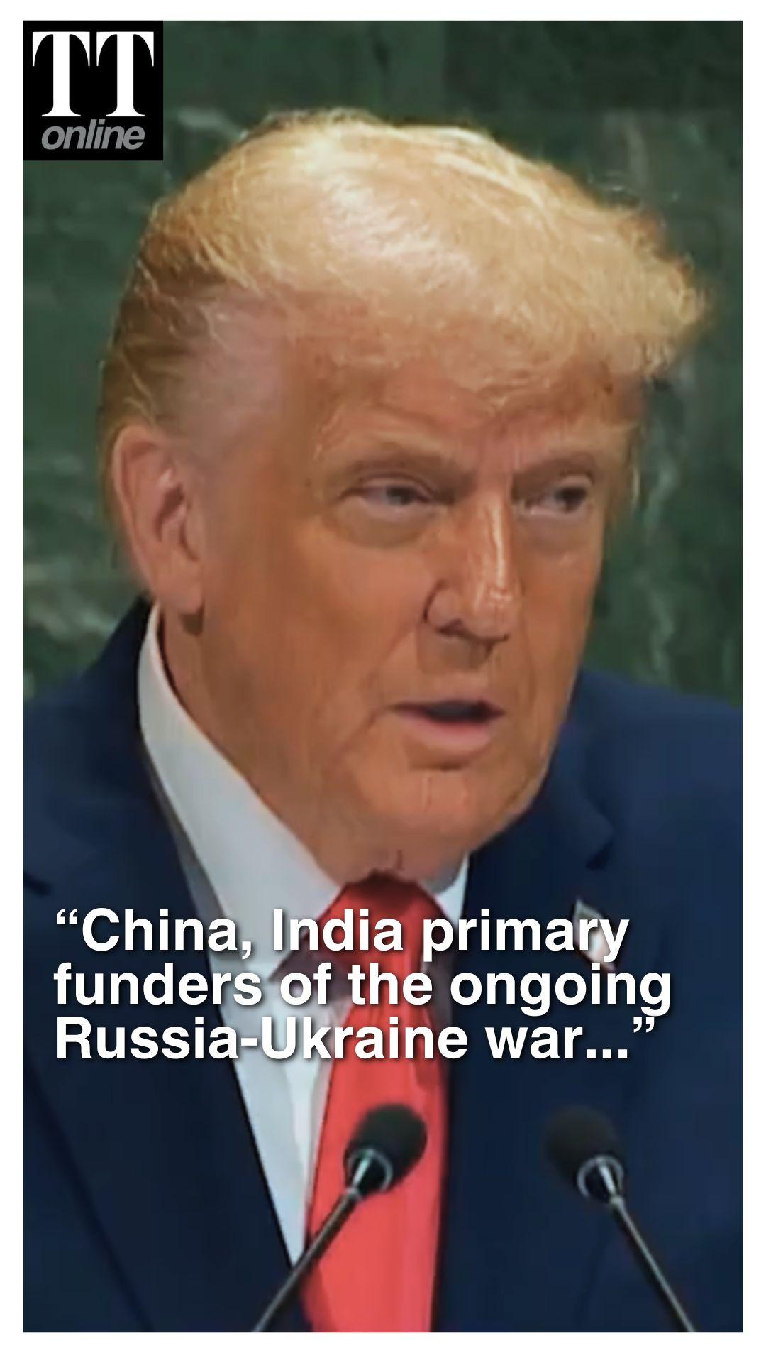 Trump Hits Out at China, India For “Funding” Ukraine War By Purchasing Russian Oil