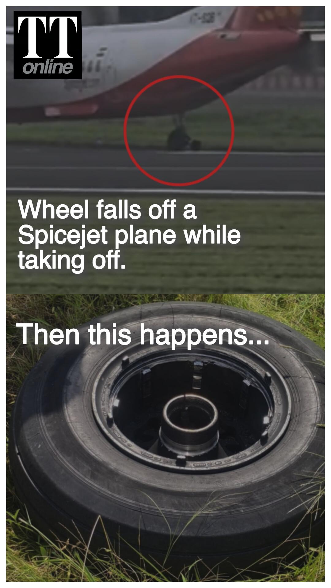 Watch | Wheel Falls Off SpiceJet Plane, Emergency Declared at Mumbai Airport