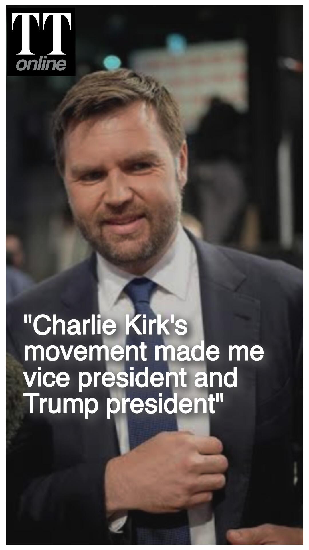 JD Vance Says Charlie Kirk Was Instrumental in Donald Trump's Election Win