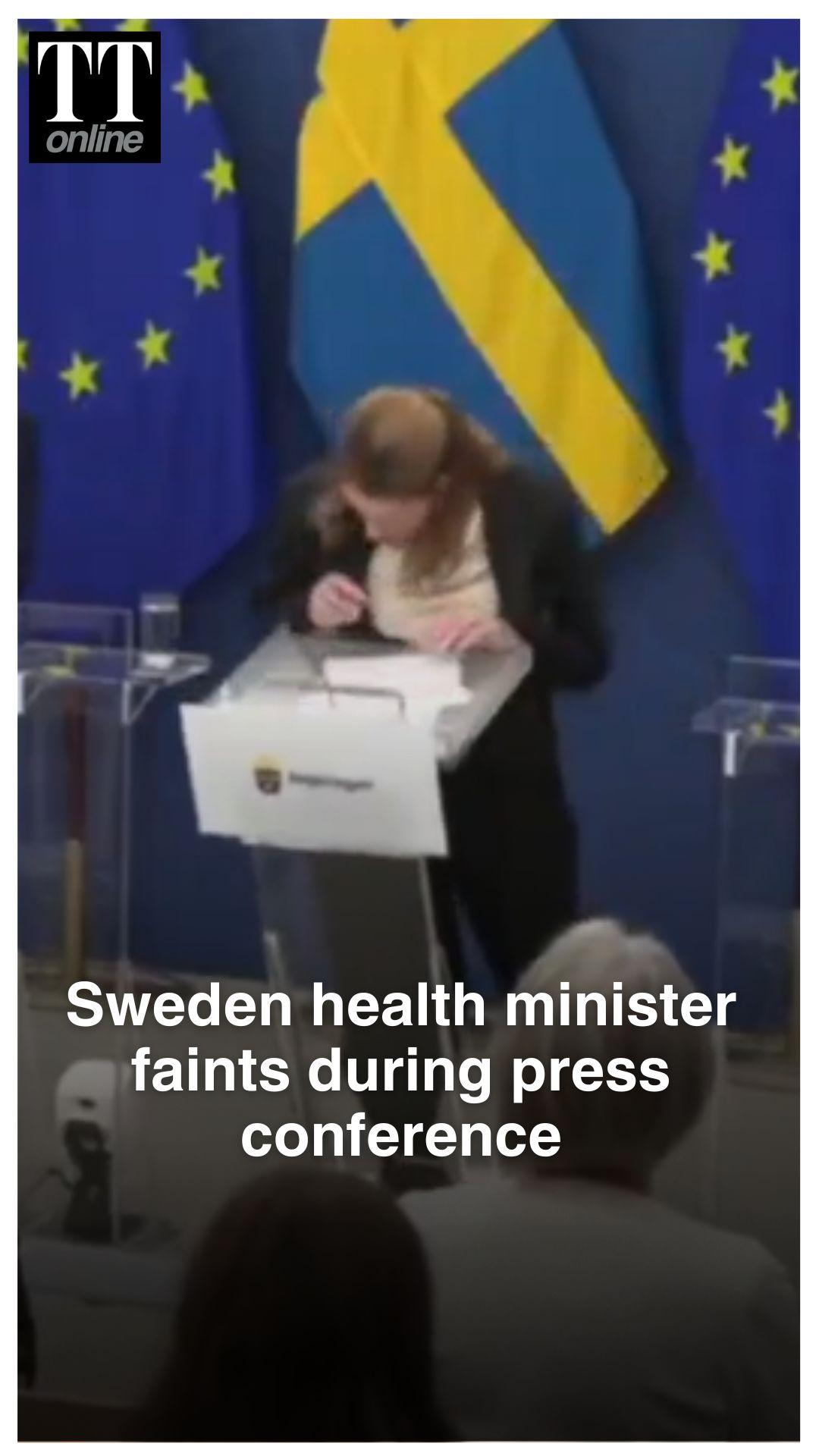 WATCH | Moment When Sweden’s Newly Appointed Health Minister Collapsed