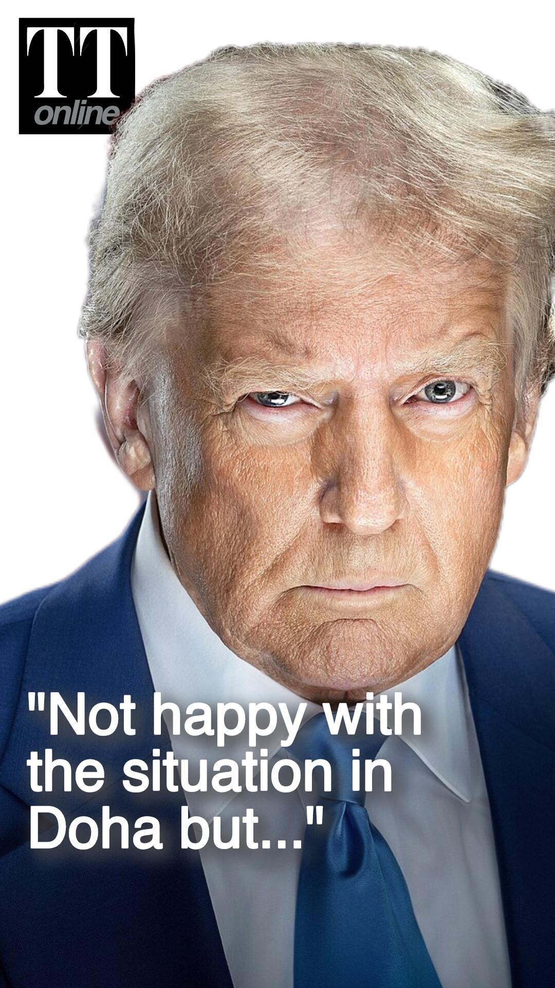 Trump Not Happy With Israeli Strike in Qatar, Says "I'm Not Thrilled But..."