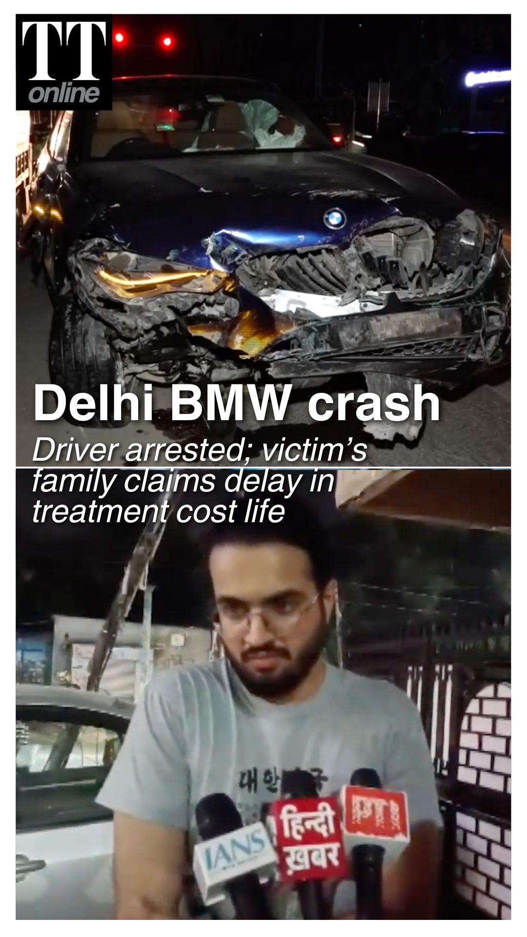 BMW Crash Kills Senior Finance Ministry Official in Delhi; Driver Arrested